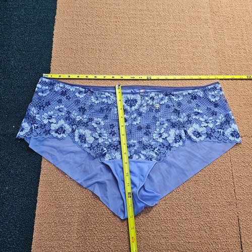 Adore Me Floral Blumen Höschen transparent Panty lila 4X Plus Panty NEU w1a - Bild 4 von 6