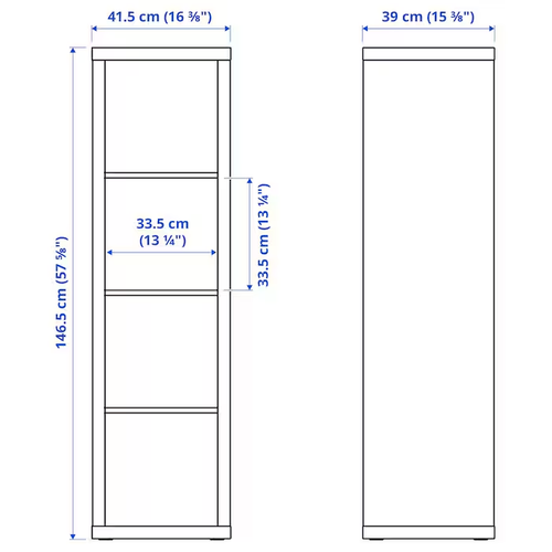 IKEA Kallax Shelving Units Display Shelves Bookcase Living Room Office Furniture - Picture 19 of 31
