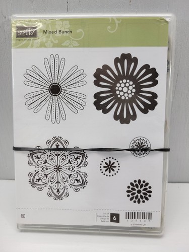 Stampin' Up! Mixed Bunch (Cling) Stamps 6 Stamps 125537 Flowers