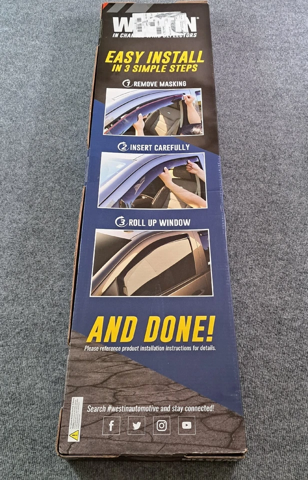 Deflector de viento Westin en canal para Dodge Ram 1500 2019-2021 72-35407 Foto 2 de 4