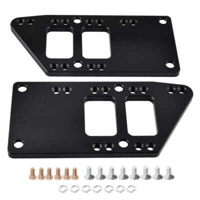 Black Billet LS Engine Mounts Motor Mount Adapter Plates for LS Swap LS1 LS2 LS3