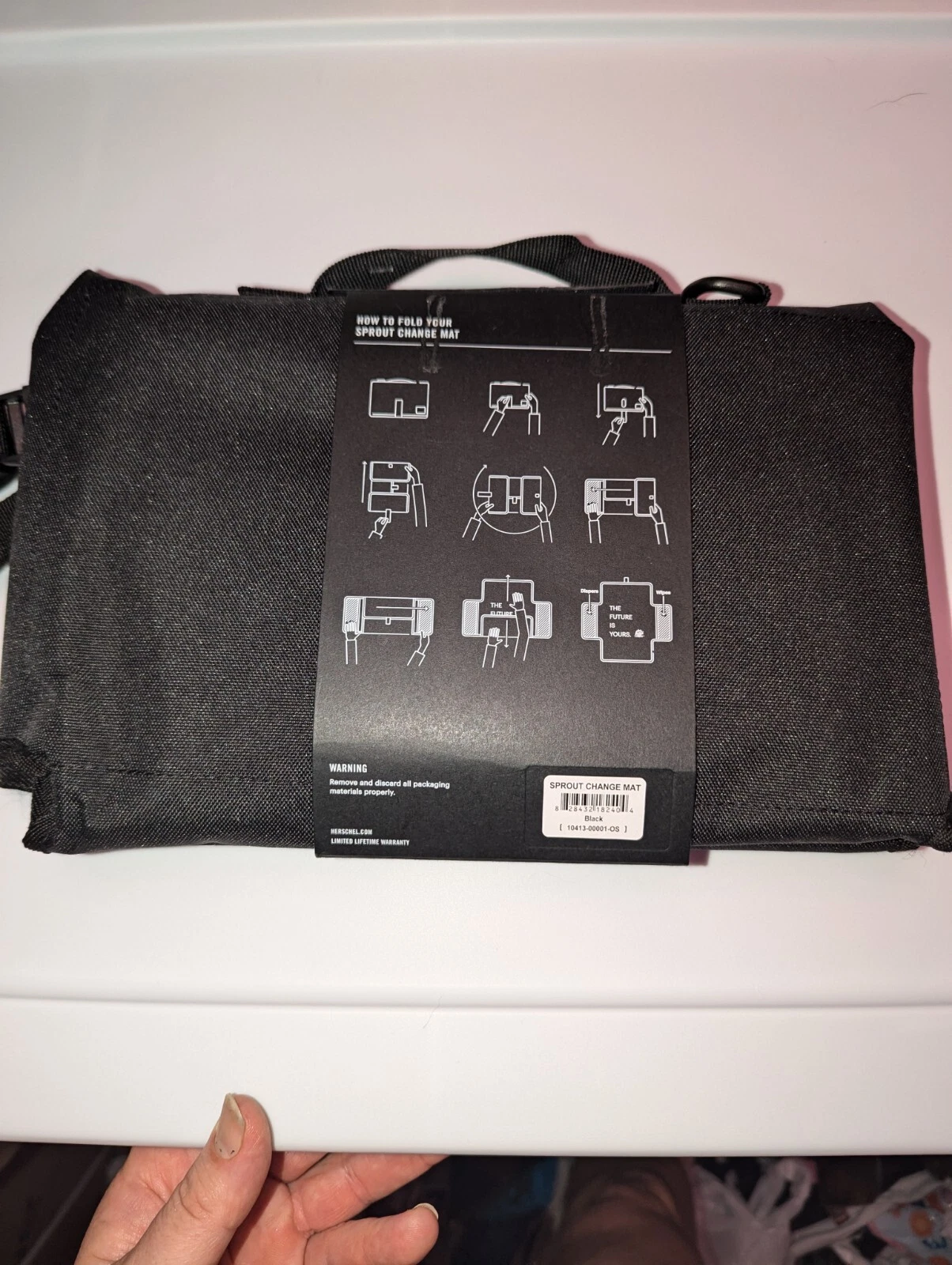 Herschel Sprout Baby Compact Multi-fold Change Mat - Black