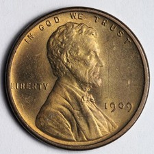 1909 VDB Lincoln Wheat Cent Penny GEM BU UNCIRCULATED MS RED E185 QKEN