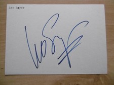 Leo Sayer autograph signed 10x15 cm index card