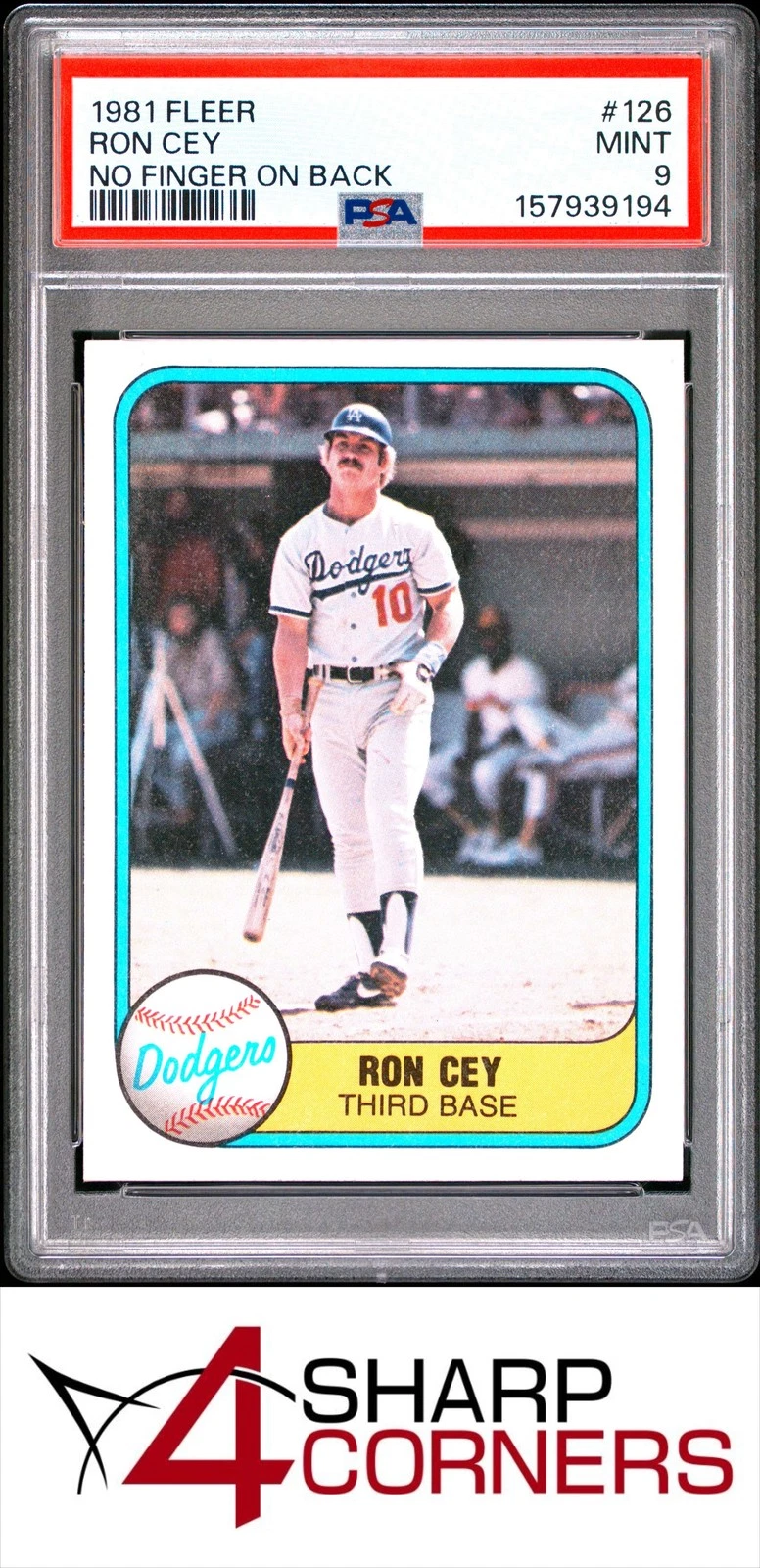 1981 Ron Cey [Small Finger on Back] #126