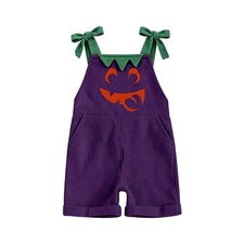 Halloween Costume Cute Pumpkin Ghost Overalls for Toddler Boys Girls
