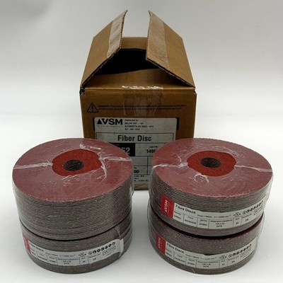 VSM 149552 Resin Fiber Disc 5'' x 7/8 50 Grit XF885 Ceramic Plus SAOE 100 Discs