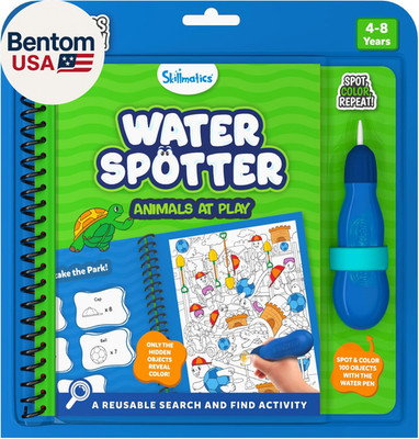 Reusable Search & Find Book - Water Spotter, Mess-Free Learning Activity, Stocki