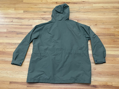 L.L. Bean Women's Jacket Parka Green 2X Hooded Field Jacket Coat Wool Lined - Picture 2 of 10