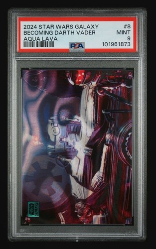 2024 TOPPS Chrome Star Wars Galaxy #8 Becoming Dart Vader AQUA LAVA /175 PSA 9