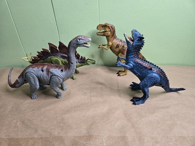 Lot Of 4 Kid Galaxy Kids Plastic Poseable Dinosaurs