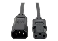 Lot of 10 qty, 4ft C13 to C14 AC Power Cord 18AWG SVT 10A/125V, Black