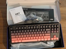 EWEADN X87 Wireless RGB 75% Mechanical Gaming Keyboard-Black Pink..