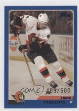 2003-04 Topps Blue 489/500 Chris Phillips #92 0f8