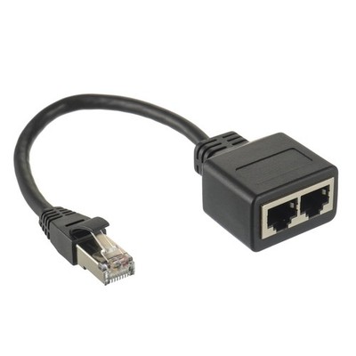 Ethernet Splitter Adapter LAN Kabel Cat5e Cat6 Cat7 Netzwerk Splitter