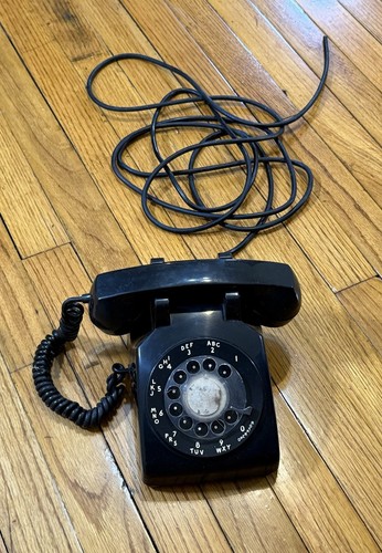 Western Electric C/D 500 Rotary Phone Black Bell System Landline Vintage 1967