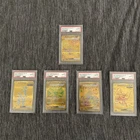 2024 Pokemon Terastal Festival Set of 5 Ultra Rare Pikachu Japanese PSA 10