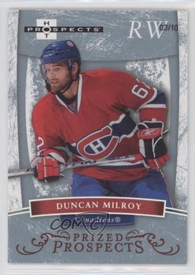 2007-08 Fleer Hot Prospects Prized White 3/10 Duncan Milroy #171 Rookie RC 0c3