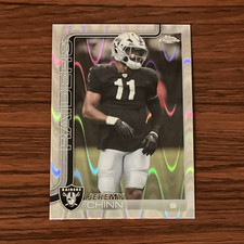2023 Topps Chrome Jeremy Chinn Las Vegas Raiders Wave Football Card #184