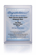 Cam Ward RPA Redemption 2025 Topps Chrome Rookie Patch Auto Titans RC 🔥CASE HIT