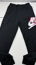 NIKE Air Jordan Jumpman Joggers Youth XL 13-15 Big Logo Black Fleece Sweat Pants
