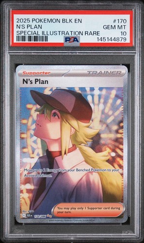 N’s Plan 170/086 Black Bolt SIR PSA 10 GEM MINT Pokemon