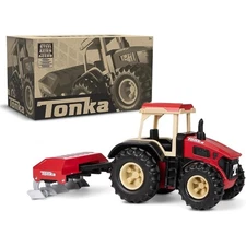 Tonka Steel Classic Tractor + Plow, Model# 06221