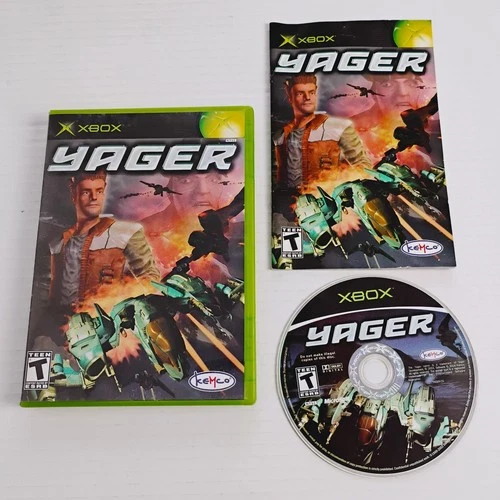 Yager Original Xbox Complete Refurbished Tested CIB with Manual