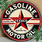 Vintage Texaco Gasoline Motor Oil Aluminum Tin Metal Signs Home Décor 8x8 Retro