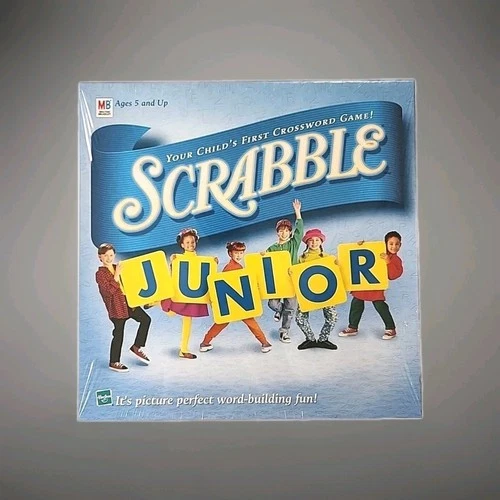 New VTG Scrabble Junior Board Game 1999 Hasbro Milton Bradley Game Factory Seal