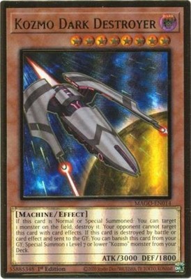 x3 Kozmo Dark Destroyer - MAGO-EN014 - Premium Gold Rare - 1st Edition Yu-Gi-Oh!