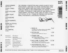 VARIOUS ARTISTS BASS IS NEW CD