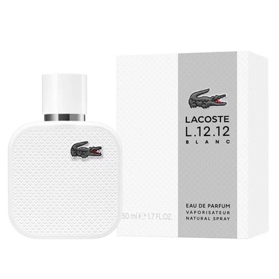Lacoste Blanc For Him L.12.12. White Noir Pour Lui Eau De Parfum 50ml Spray New