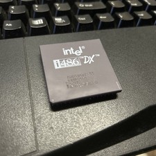 Intel 486 DX 33MHZ A80486DX-33 SX419 SX729 i486 CPU Processor Gold Vintage DX33