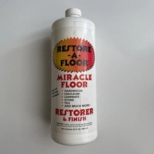 Restore A Floor Miracle Finish 32 oz Wood Polish Hard Wax Seen On TV 75% Full