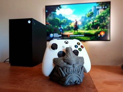 Xbox Series X S One Controller Stand Holder Japanese Oni Mask Gaming Display