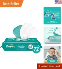 Baby Fresh Scented Wipes 72 Count - Gentle  Hypoallergenic for Sensitive Skin