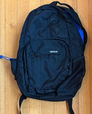 Vintage Gravis Metro Backpack Laptop Bag Black Outdoor Hiking Travel Daypack