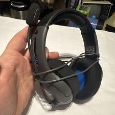 PlayStation 4 Level 50 Wired Headset Grey Tested And Working