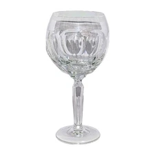 Vtg Ralph Lauren Edward 8" Glass Birdbath Crystal Balloon Red Wine Goblet RL A+!