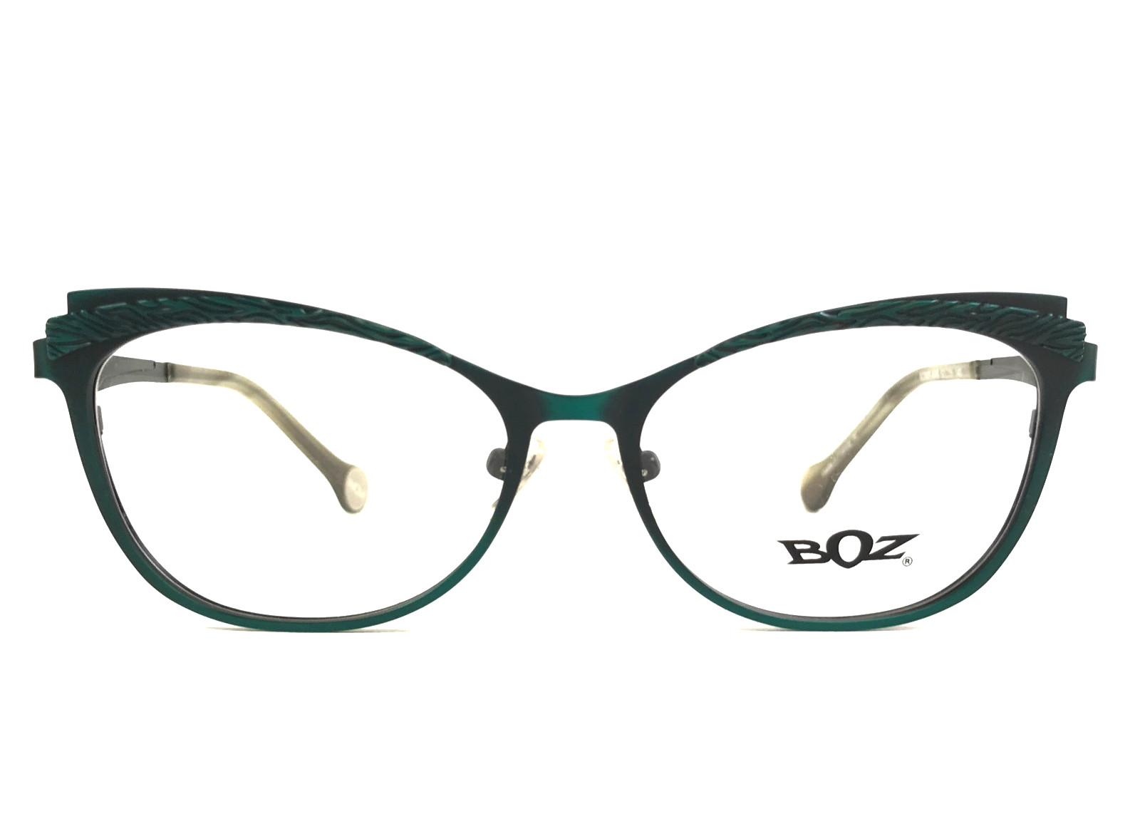 BOZ Eyeglasses Frames BONNY 4949 Brushed Emerald Cat Eye Full Rim 52-15-140