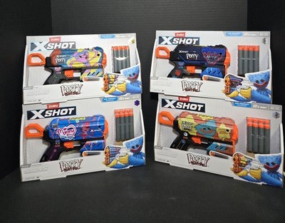 Poppy Playtime Zuru Menace Dart Gun Timeout - Jumpscare- Gametime -Kissy 8 Darts