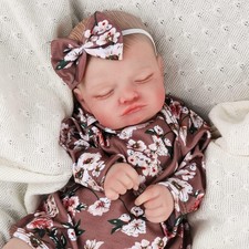Lifelike Reborn Baby Dolls Vinyl Silicone Real Realistic Newborn Baby Girl Doll