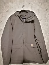 Carhartt Super Dux Relaxed Fit Insulated Traditional Coat Size 2XL Men Gravel