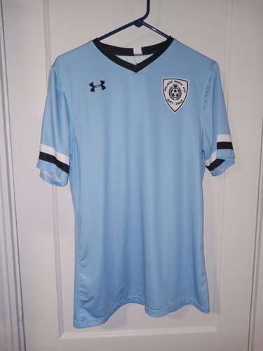 HURLEY BLACK ROCK FC Est 2013 #3 SOCCER Mens' Size M Dri-Fit Shirt Light Blue