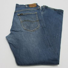 Lee VTG Brooklyn Mens Regular straight Stretch Blue W38  / L32  REF (M19565)