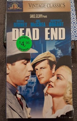 Dead End (VHS) The Classic Collection Humphrey Bogart 1937 - New - Sealed