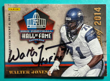 SIGNED WALTER JONES CLASS OF 2014 PANINI FOOTBALL CARD AUTO - SEAHAWKS - HOF