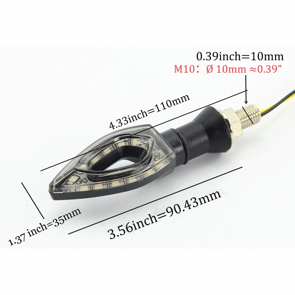 Motorcycle Turn Signal Lights For Suzuki Bandit 1200 1250S 400 GS1100G GS1100GK — 第 2/4 张图片