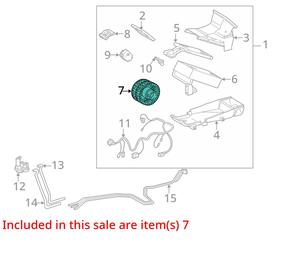 Mercedes-Benz Clase S 2005 calefacción ventilador de aire acondicionado motor fabricante de equipos originales 123 k millas (LKQ ~ 437317359) Foto 4 de 4